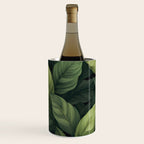 Lush Green Leaf Serenity Calm Garden Vibes Wine Chiller Gallery Image 1