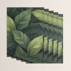 Lush Green Leaf Serenity Calm Garden Vibes Wrapping Paper Gallery Image 3