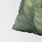 Lush Green Leaf Serenity Calm Garden Vibes Pillow Sham Gallery Image 4