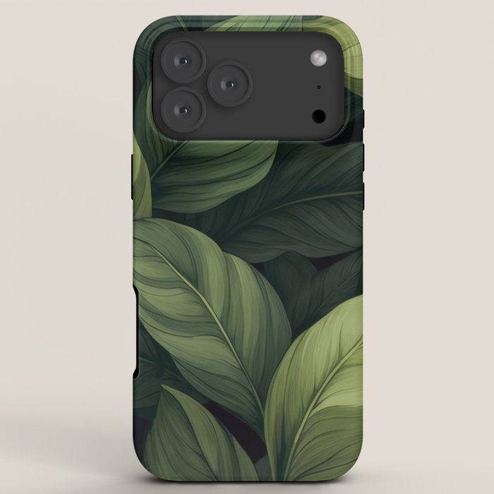 Lush Green Leaf Serenity Calm Garden Vibes iPhone Case Gallery Image 8