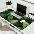 Lush Green Leaf Serenity Calm Garden Vibes Desk Mat Gallery Image 2