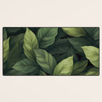 Lush Green Leaf Serenity Calm Garden Vibes Desk Mat Gallery Image 3