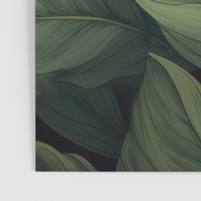 Lush Green Leaf Serenity Calm Garden Vibes Poster Gallery Image 3