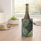 Lush Green Leaf Serenity Calm Garden Vibes Wine Chiller Gallery Image 4