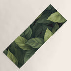 Lush Green Leaf Serenity Calm Garden Vibes Yoga Mat Gallery Image 1