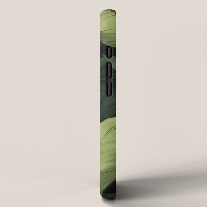 Lush Green Leaf Serenity Calm Garden Vibes iPhone Case Gallery Image 2