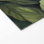 Lush Green Leaf Serenity Calm Garden Vibes Welcome Mat Gallery Image 2