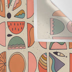 Retro Fruits Wall Tapestry Gallery Image 3