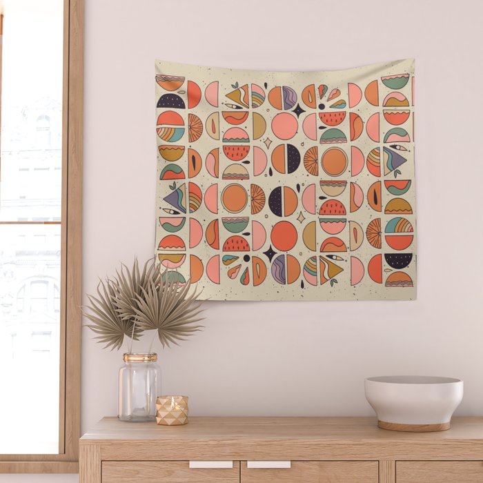 Retro Fruits Wall Tapestry Gallery Image 2