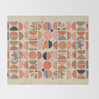 Retro Fruits Throw Blanket Gallery Image 2