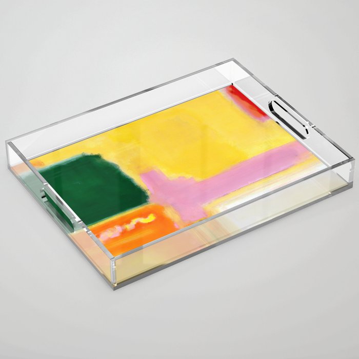 Mark Rothko - No 16 / No 12 (Mauve Intersection) Artwork Acrylic Tray Gallery Image 1