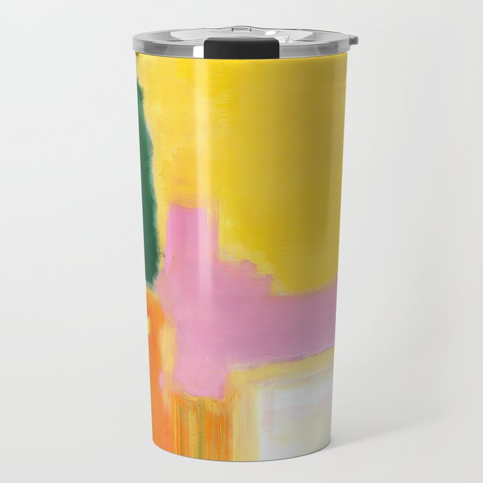 Mark Rothko - No 16 / No 12 (Mauve Intersection) Artwork Travel Mug Gallery Image 1