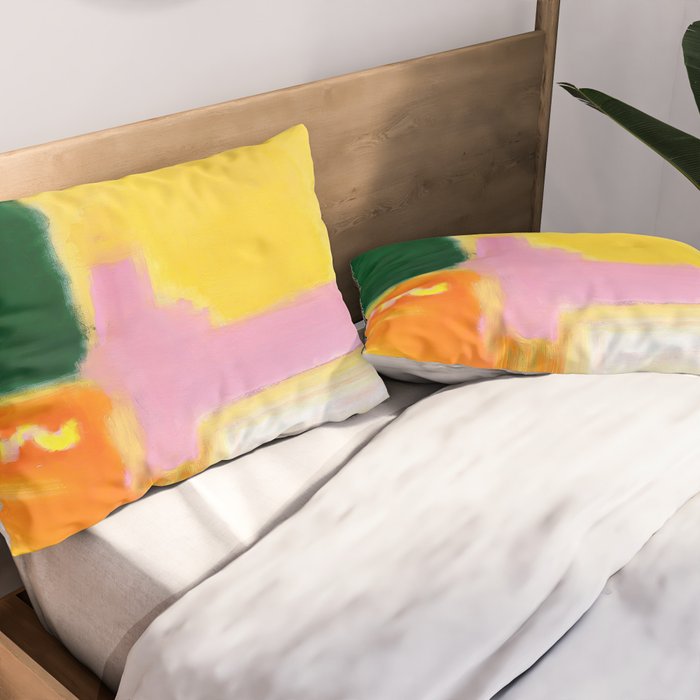 Mark Rothko - No 16 / No 12 (Mauve Intersection) Artwork Pillow Sham Gallery Image 2