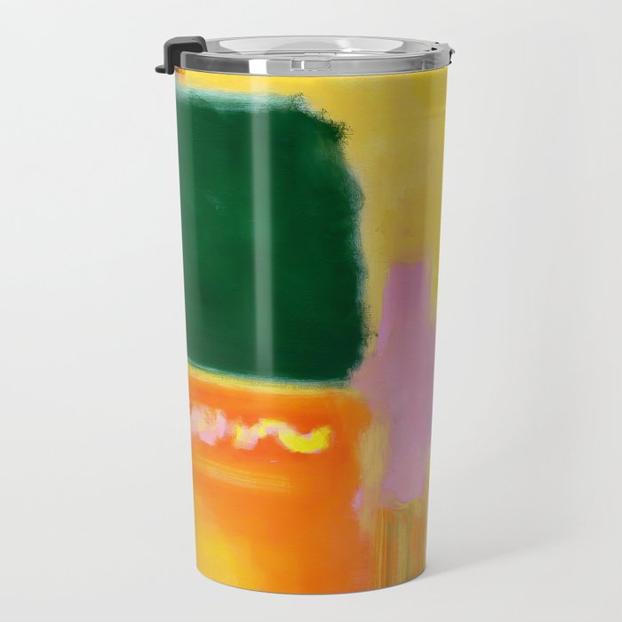 Mark Rothko - No 16 / No 12 (Mauve Intersection) Artwork Travel Mug Gallery Image 3