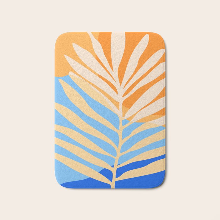 Tropical Beach at Sunset Bath Mat Gallery Image 1
