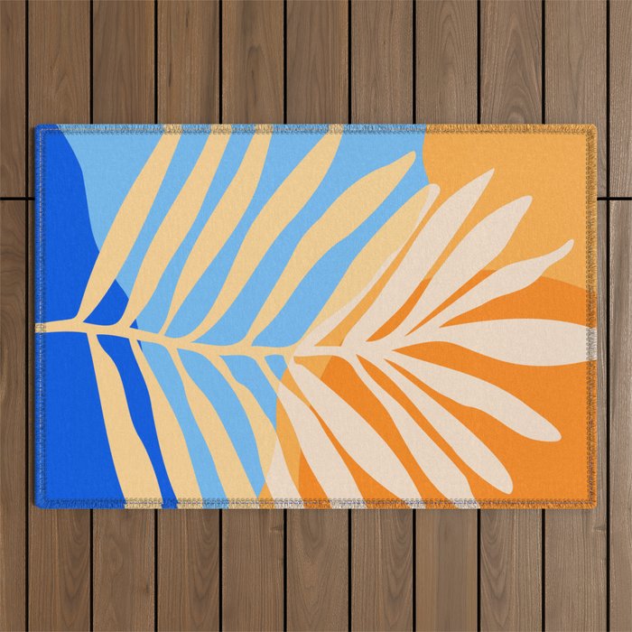 Tropical Beach at Sunset Outdoor Rug Gallery Image 1