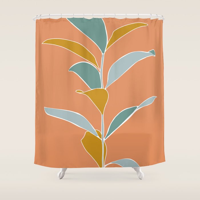 slowdown - salmon Shower Curtain Gallery Image 1