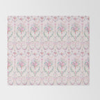 French wallpaper, birds and floral swags Throw Blanket Gallery Image 2