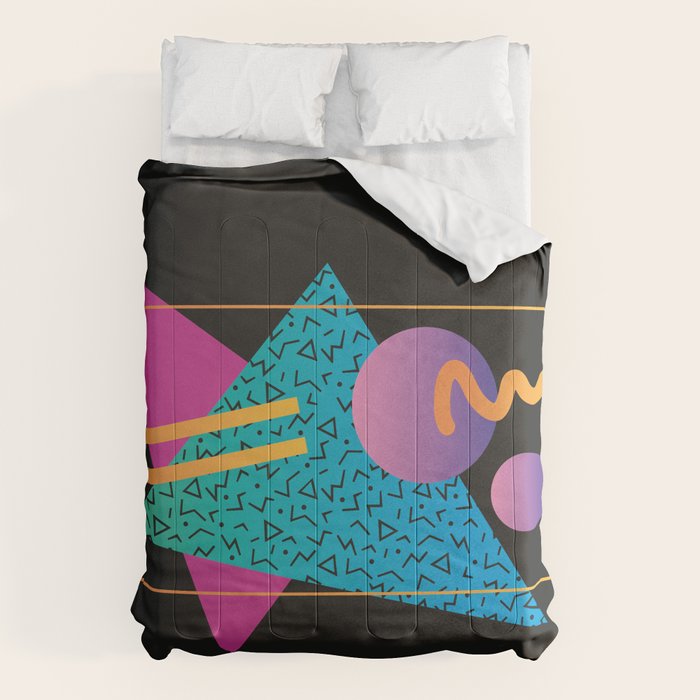 Memphis Pattern 24 - 80s / 90s Retro Comforter Gallery Image 6
