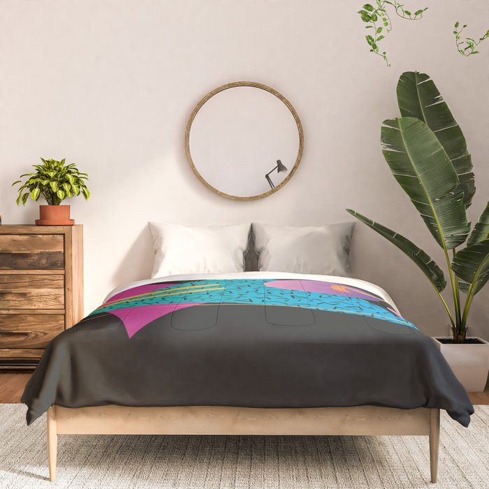 Memphis Pattern 24 - 80s / 90s Retro Comforter Gallery Image 3