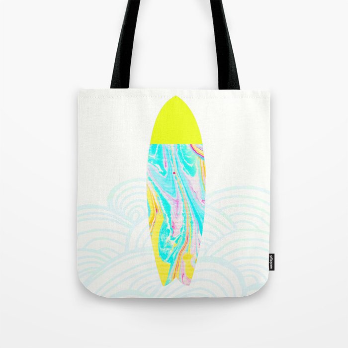 psychedelic surf Tote Bag Gallery Image 1