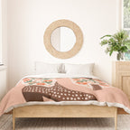 Cowgirl Boots - Orange and Green Duvet Cover Gallery Image 3