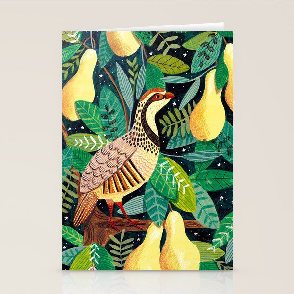 Partridge in a pear tree Stationery Card Gallery Image 1