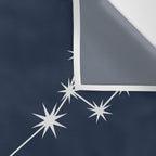 Pisces Zodiac Star Constellation Line Art Dark Blue Wall Tapestry Gallery Image 3