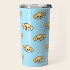 Fun dog pet cartoon pattern Travel Mug Gallery Image 2