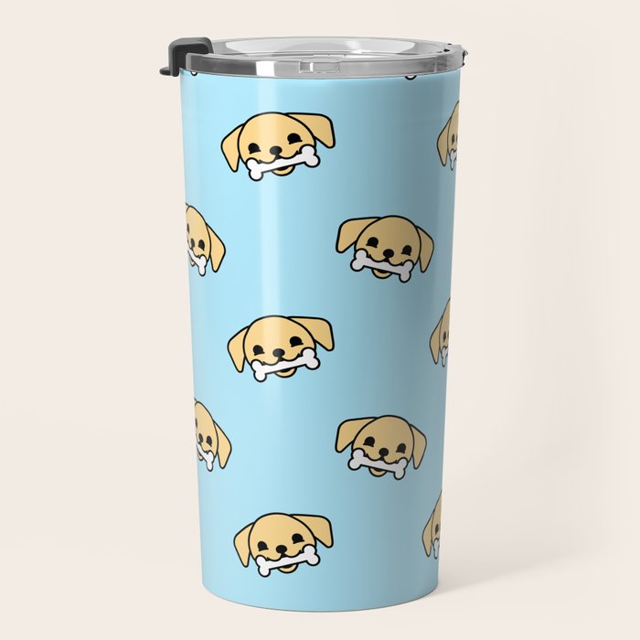 Fun dog pet cartoon pattern Travel Mug Gallery Image 3