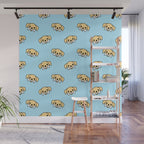 Fun dog pet cartoon pattern Wall Mural Gallery Image 1