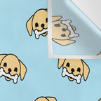 Fun dog pet cartoon pattern Wall Tapestry Gallery Image 3