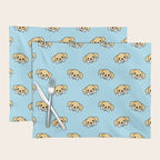 Fun dog pet cartoon pattern Placemat Gallery Image 1
