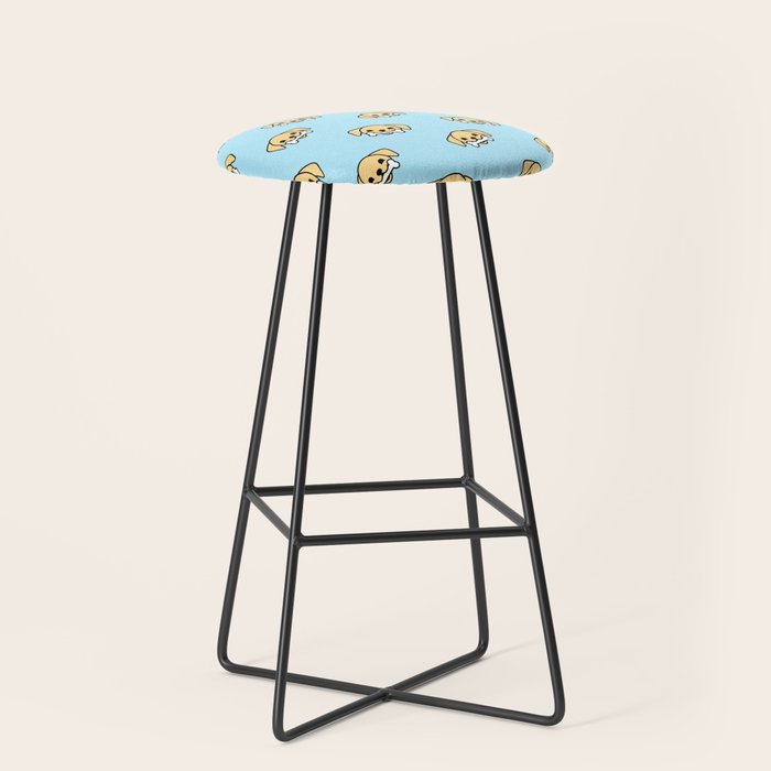Fun dog pet cartoon pattern Stool Gallery Image 1