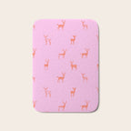 Vintage christmas deer animal pattern art Bath Mat Gallery Image 1
