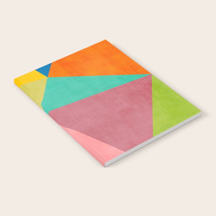 Colorful Geometric Decor Multicolored Triangles Notebook Gallery Image 2