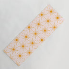 Sun Pattern On Pink Background Yoga Mat Gallery Image 1