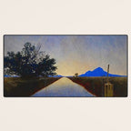 Hot Springs, Yavapai, Arizona landscape painting by Maxfield Parrish Desk Mat Gallery Image 3