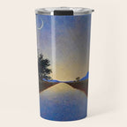 Hot Springs, Yavapai, Arizona landscape painting by Maxfield Parrish Travel Mug Gallery Image 1