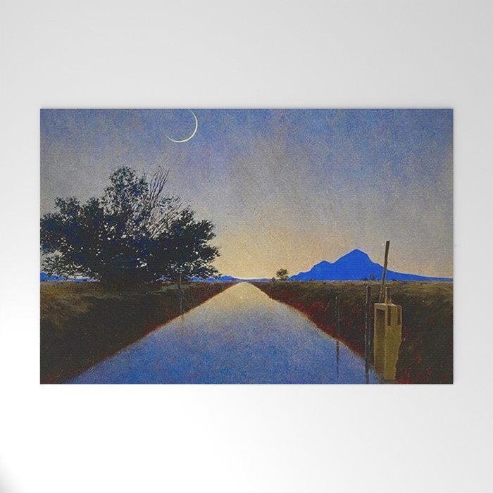 Hot Springs, Yavapai, Arizona landscape painting by Maxfield Parrish Welcome Mat Gallery Image 1