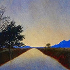 Hot Springs, Yavapai, Arizona landscape painting by Maxfield Parrish Coffee Mug Gallery Image 2