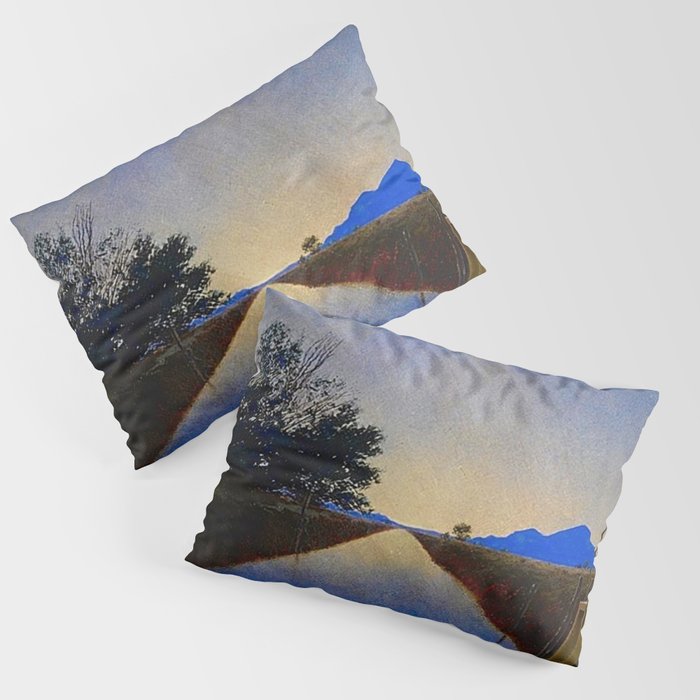 Hot Springs, Yavapai, Arizona landscape painting by Maxfield Parrish Pillow Sham Gallery Image 3