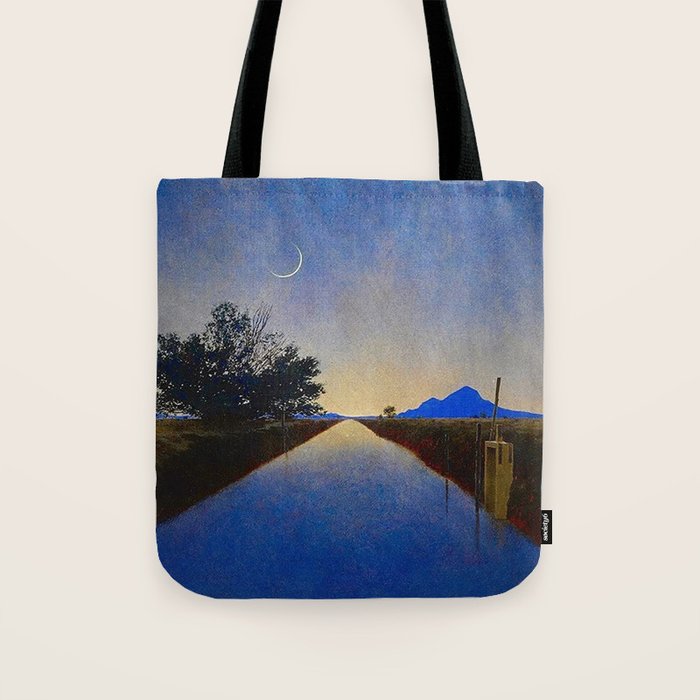 Hot Springs, Yavapai, Arizona landscape painting by Maxfield Parrish Tote Bag Gallery Image 1