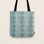 mudcloth diamonds - dusty blue Tote Bag Gallery Image 1