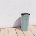 mudcloth diamonds - dusty blue Travel Mug Gallery Image 4