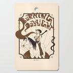 Burning Daylight - Black, Cream, Rust Cutting Board Gallery Image 1