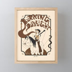 Burning Daylight - Black, Cream, Rust Mini Art Print Gallery Image 1