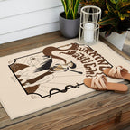 Burning Daylight - Black, Cream, Rust Outdoor Rug Gallery Image 2