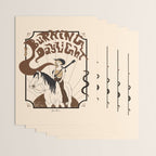 Burning Daylight - Black, Cream, Rust Wrapping Paper Gallery Image 3