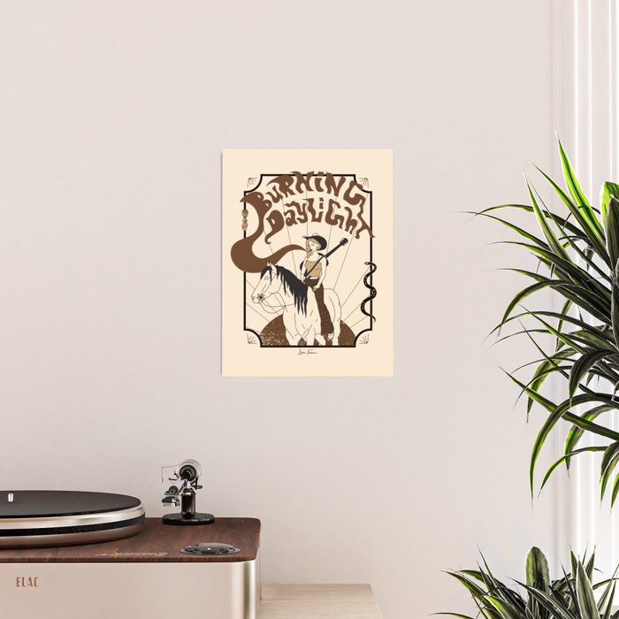 Burning Daylight - Black, Cream, Rust Poster Gallery Image 2